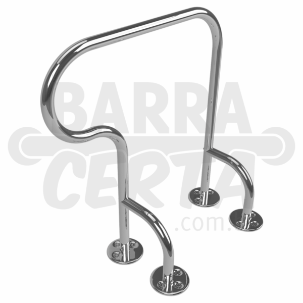 barra de apoio fixa no piso